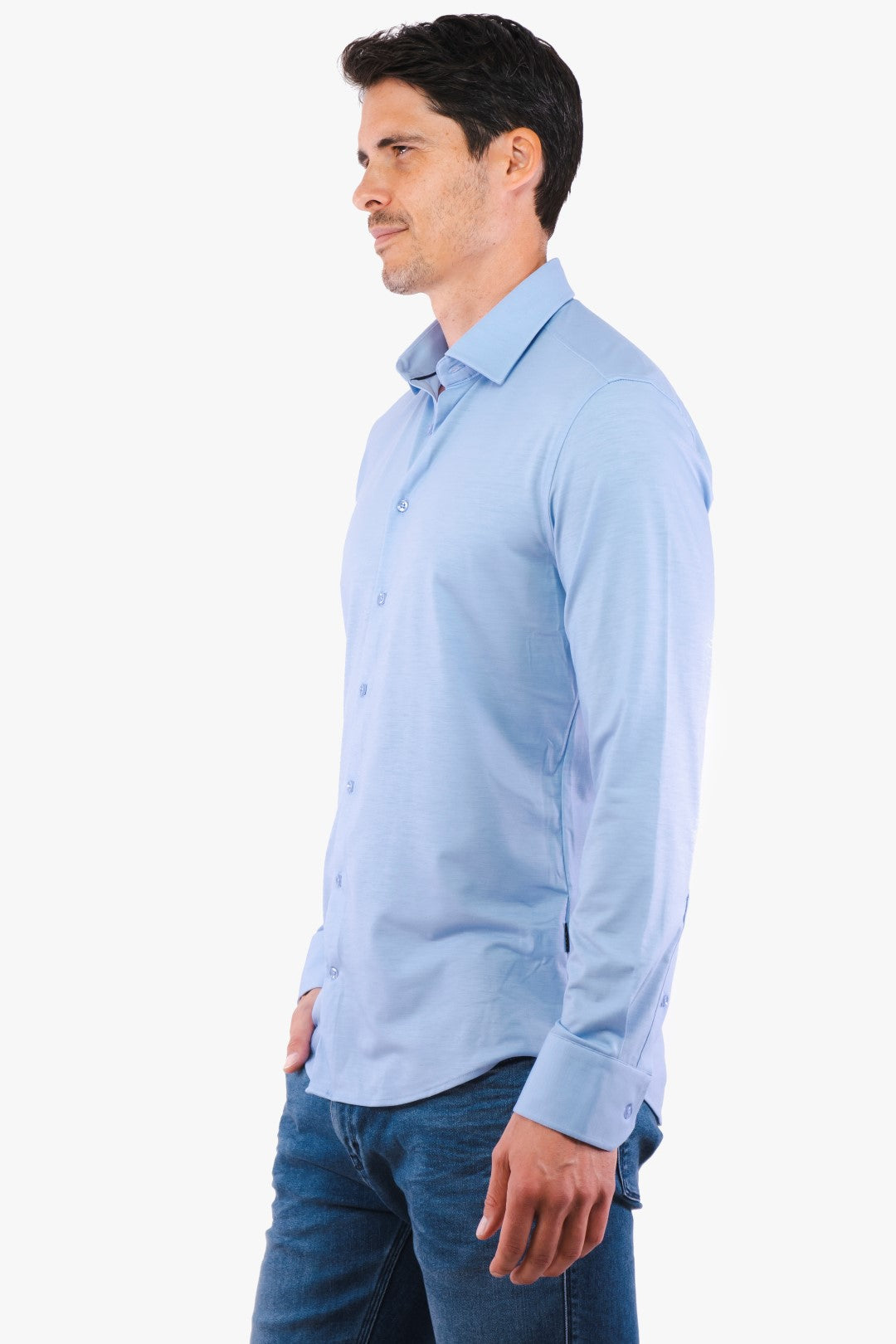 Chemise Hörst de couleur Bleu Pale