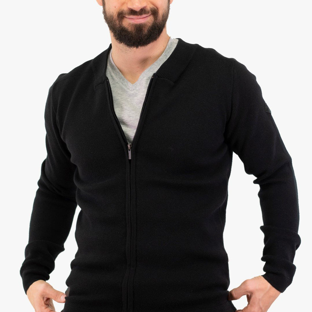 
                  
                    Cardigan Point Zéro De Couleur Noir (Poin-7153385) Homme
                  
                