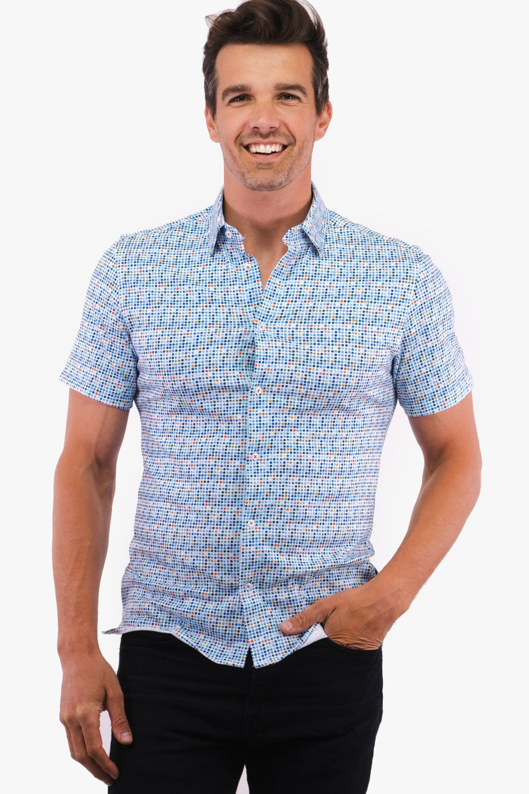 Chemise Manche Courtes Hörst De Couleur Bleu Homme