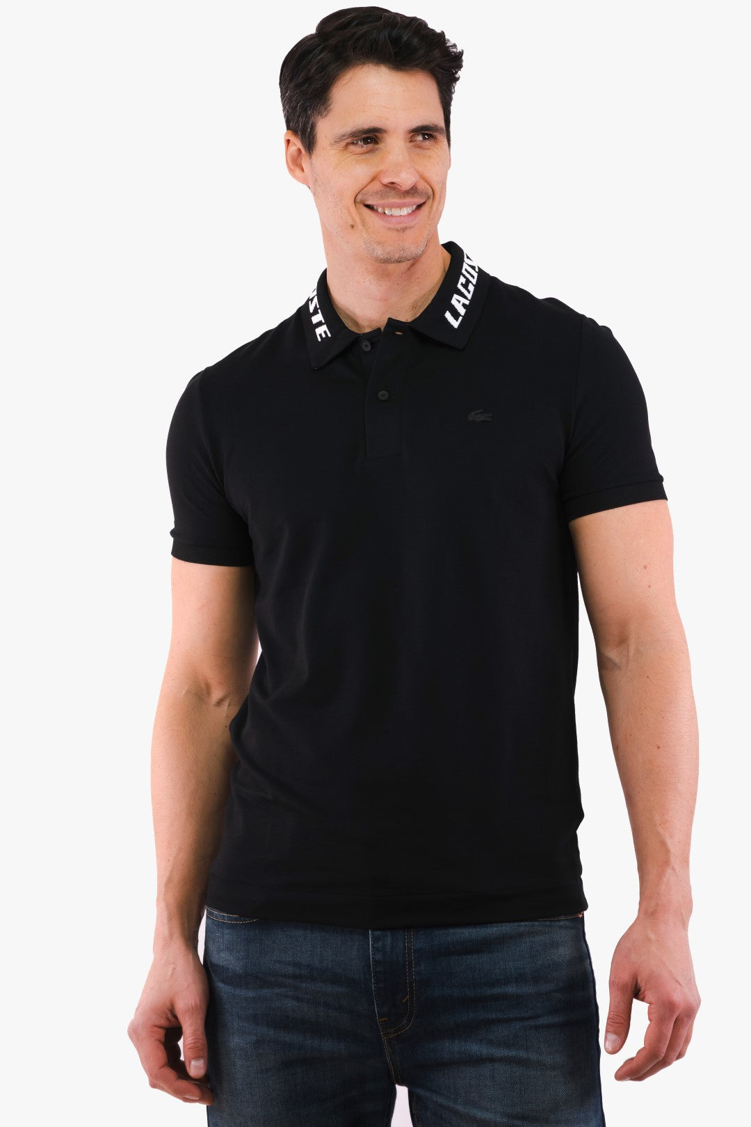 Polo Lacoste de couleur Noir