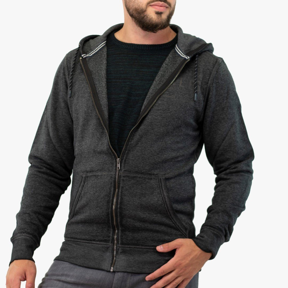 Veste Capuchon Soul Of London De Couleur Charbon (Soul-Sofl172305) Homme