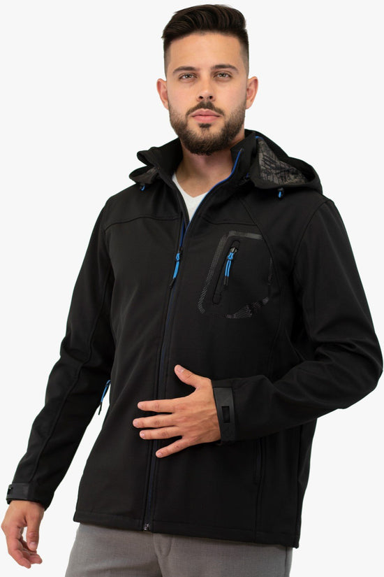 Veste Softshell Point Zéro De Couleur Noir (Poin-7458299) Homme