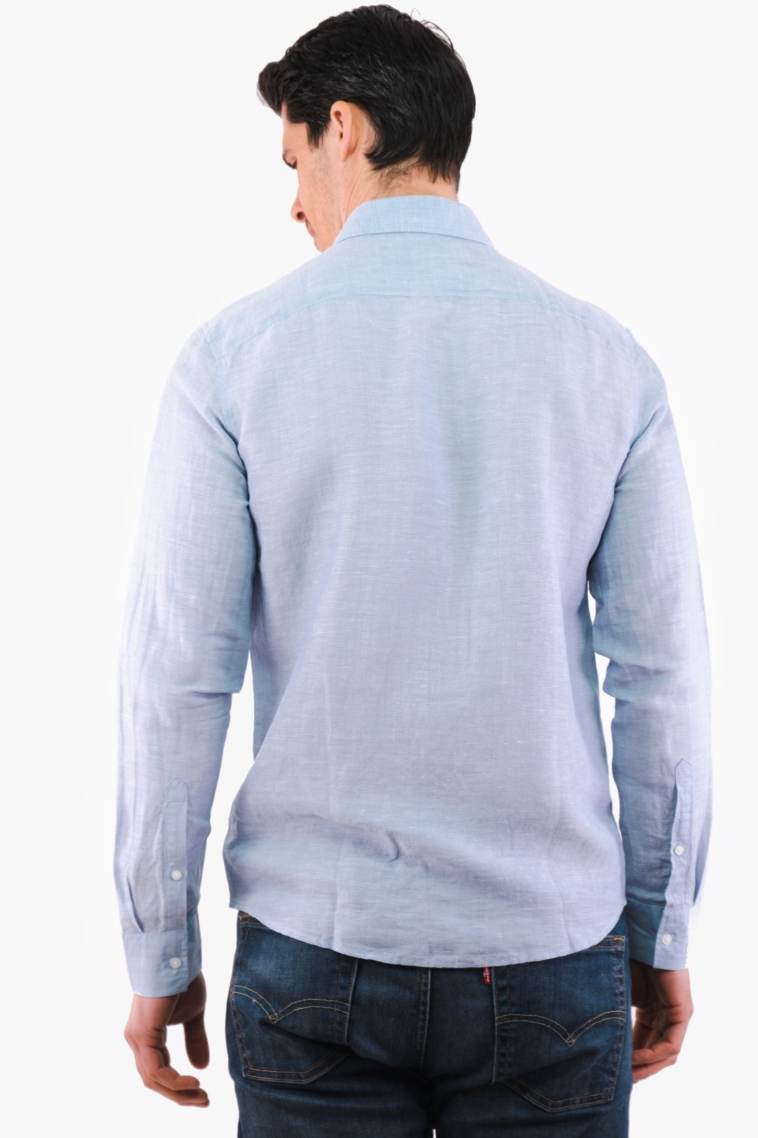 Linen And Tencel Shirt Michael Kors Color Chambray