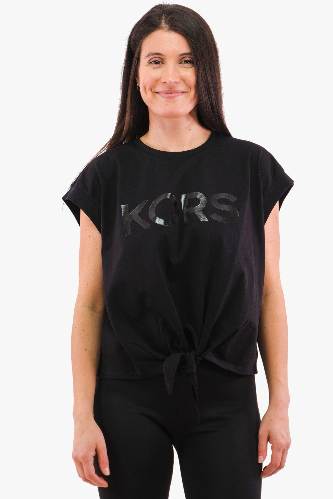 Haut A Noeud Michael Kors De Couleur Noir Femme