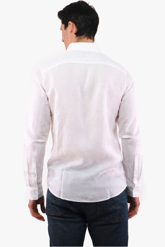Michael Kors Linen/Tencel Shirt in White color