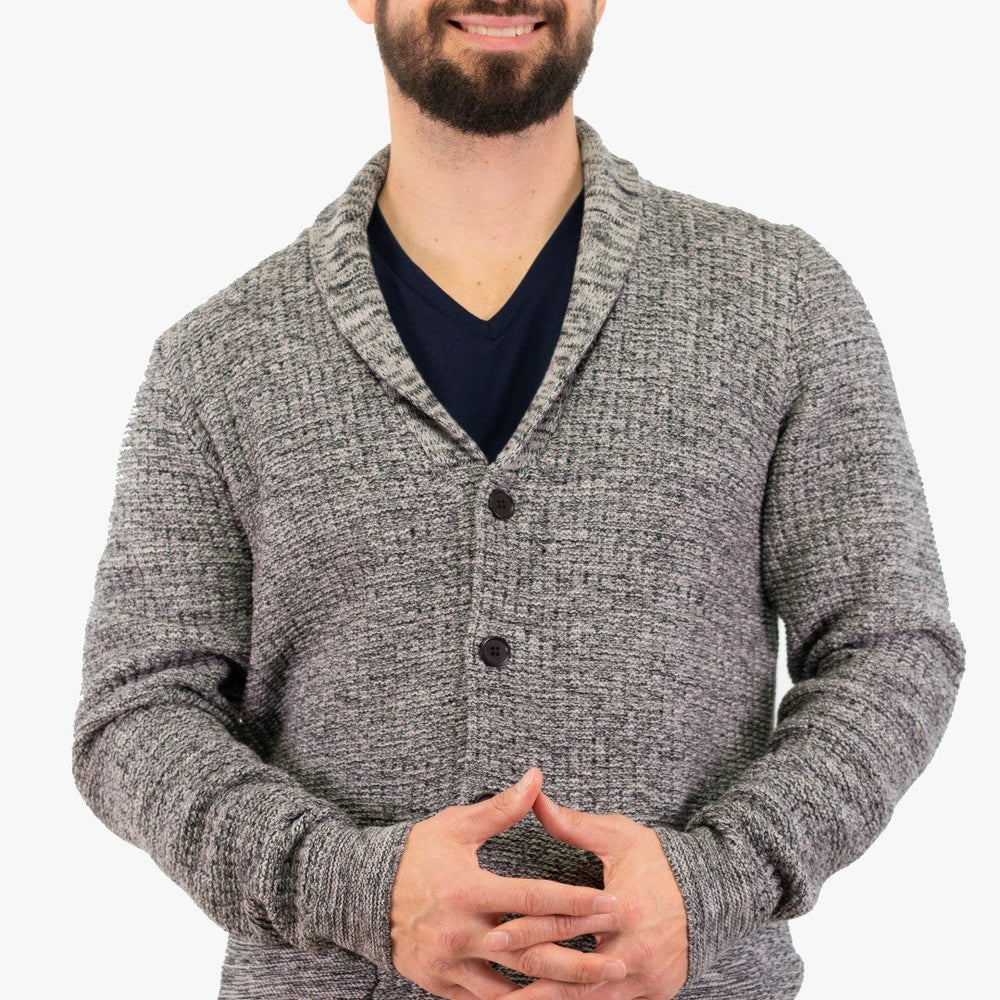 Cardigan En Tricot Soul Of London De Couleur Gris Pale (Soul-Sosw202300) Homme