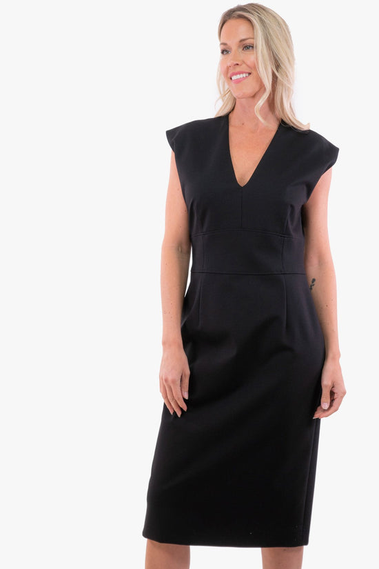 Robe Hugo Boss De Couleur Noir Femme