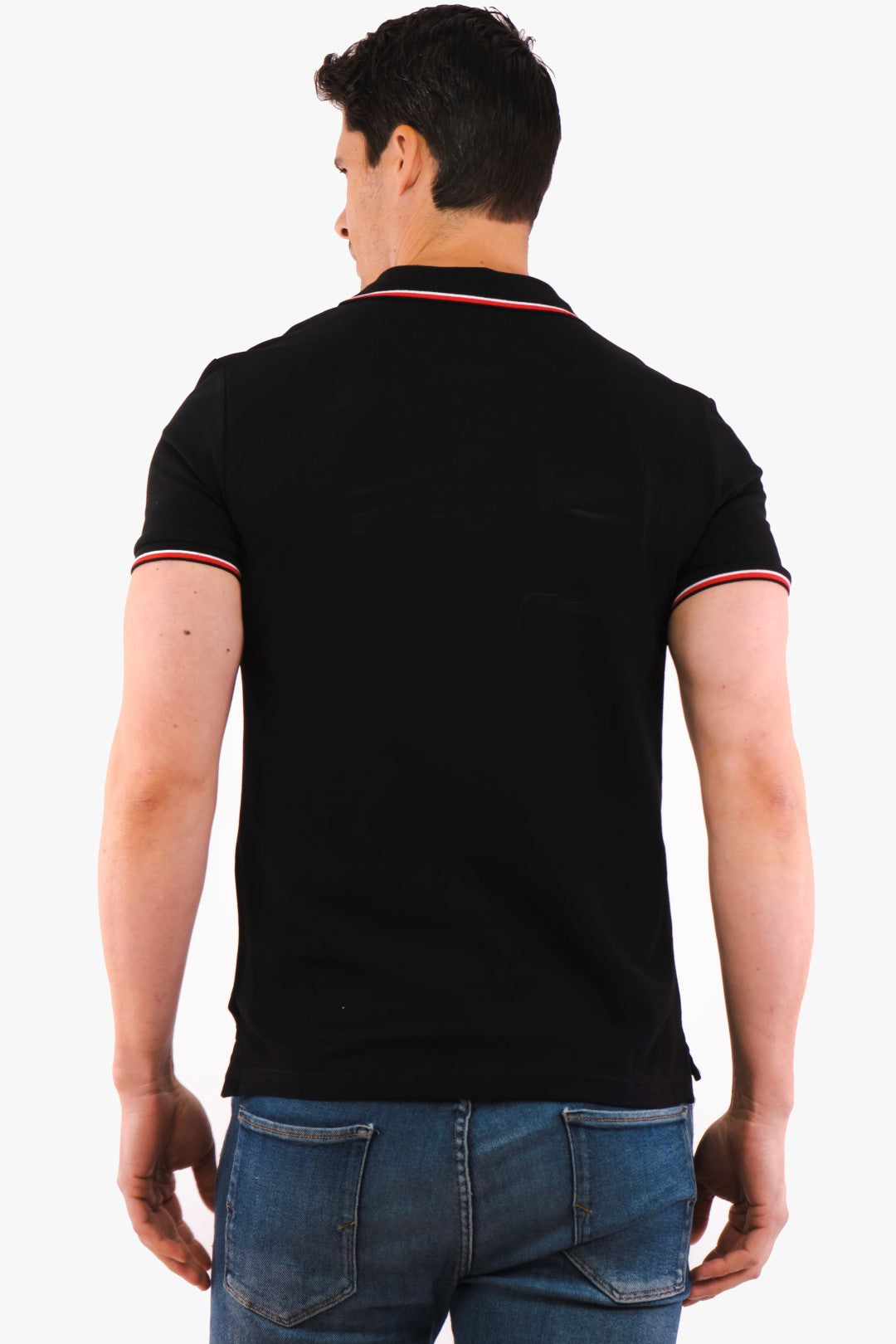 Diesel Short Sleeve Polo Shirt in Black color