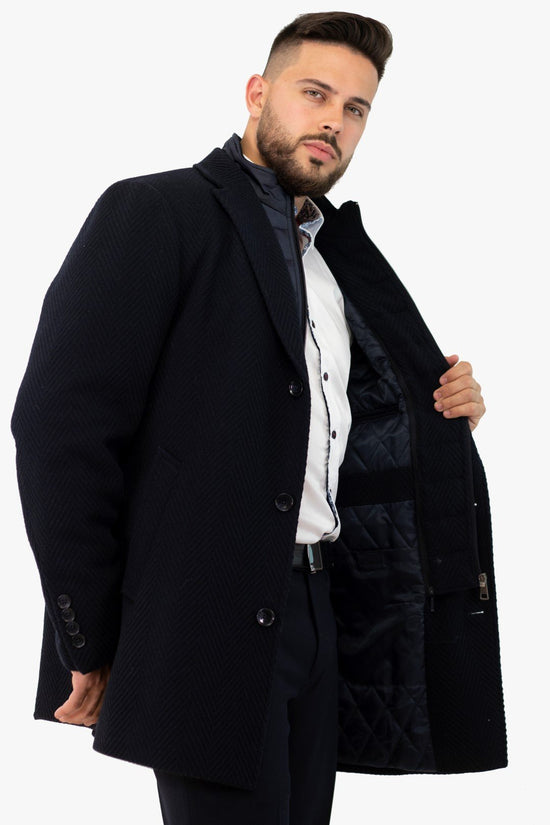 Manteau de couleur Marine Lief Horsens LIEF 951 ERIK Boutique