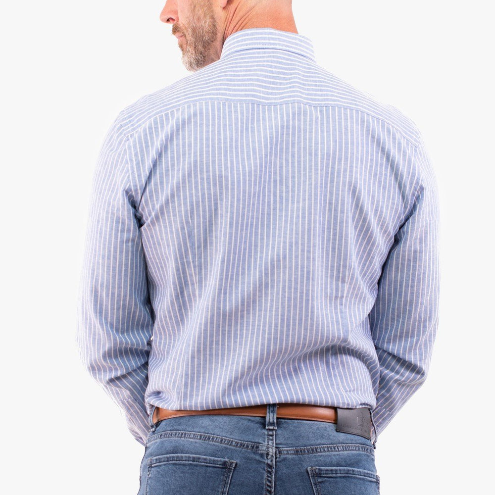 
                  
                    Chemise Lignée Blue De Couleur Bleu (Blue-Blsl211706) Homme
                  
                
