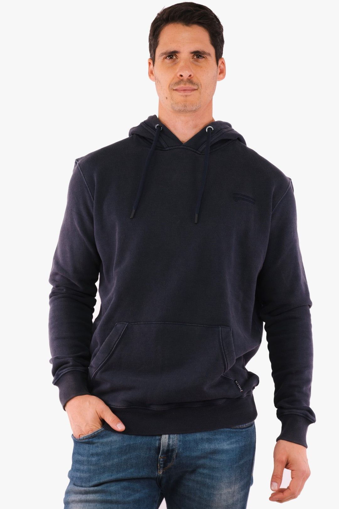 Pullin Hooded Sweater in Navy color