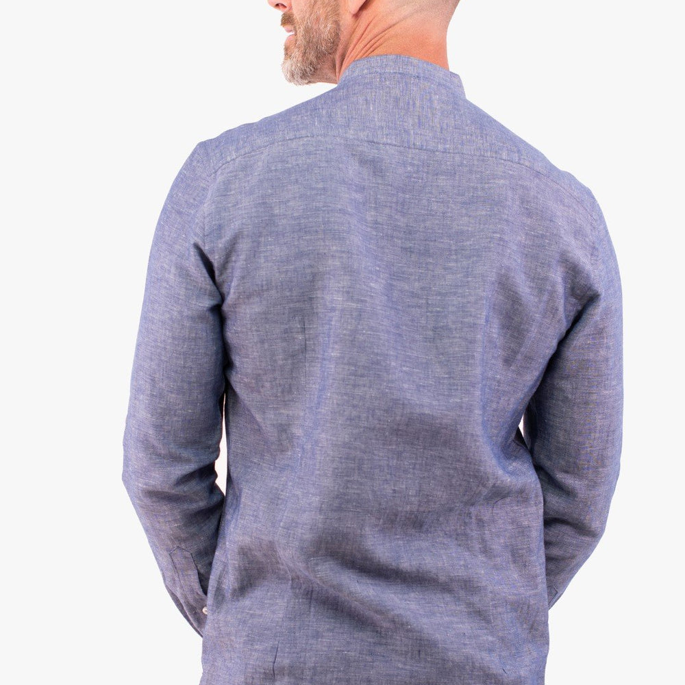 
                  
                    Chemise À Manches Longues Blue De Couleur Marine (Blue-Blsl211700) Homme
                  
                