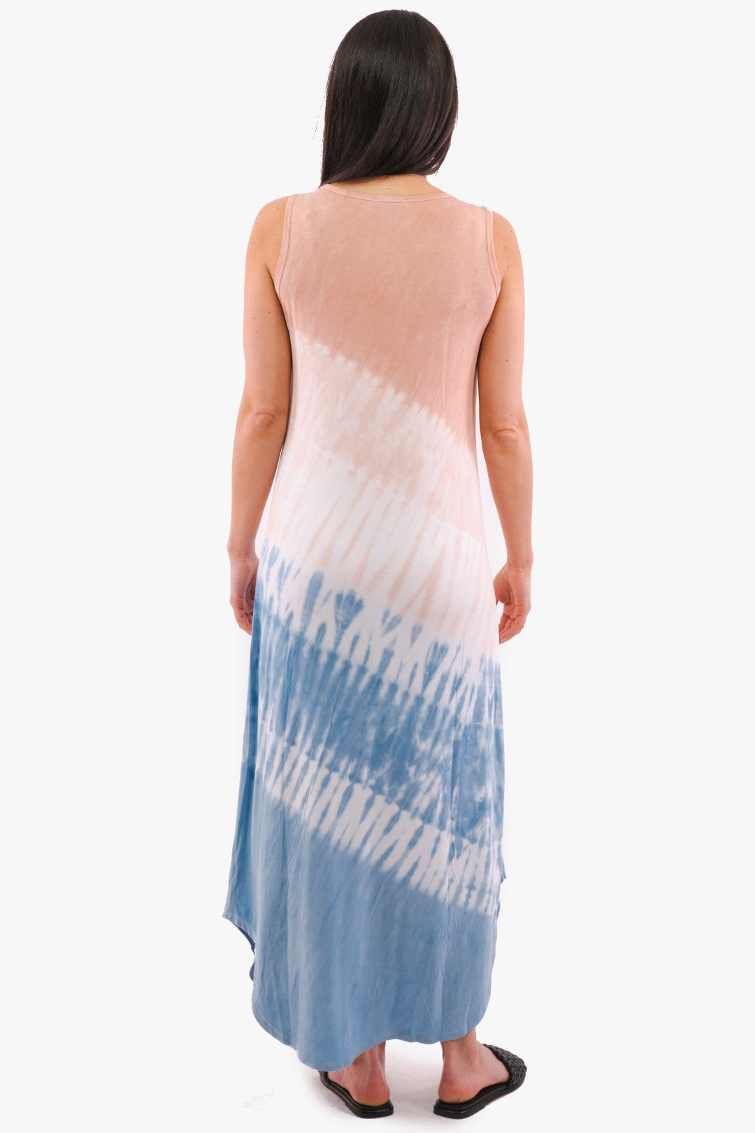 Robe Tribal De Couleur Bleu/rose Femme