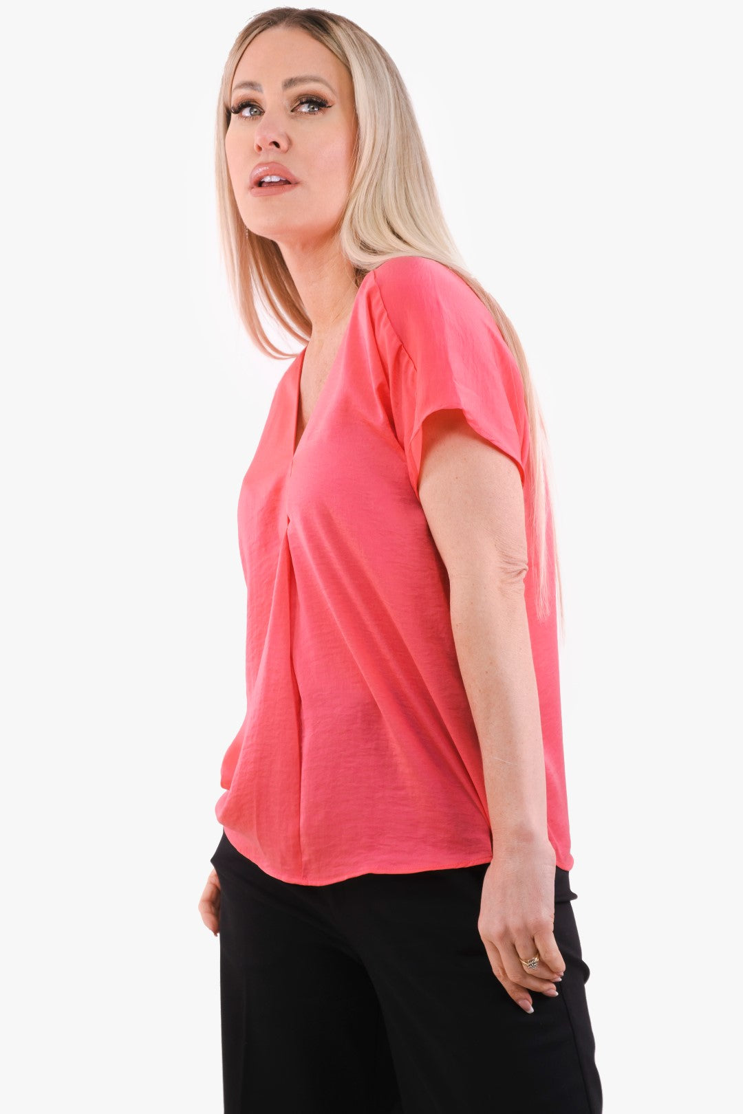 Alma Inwear T-Shirt in Coral color