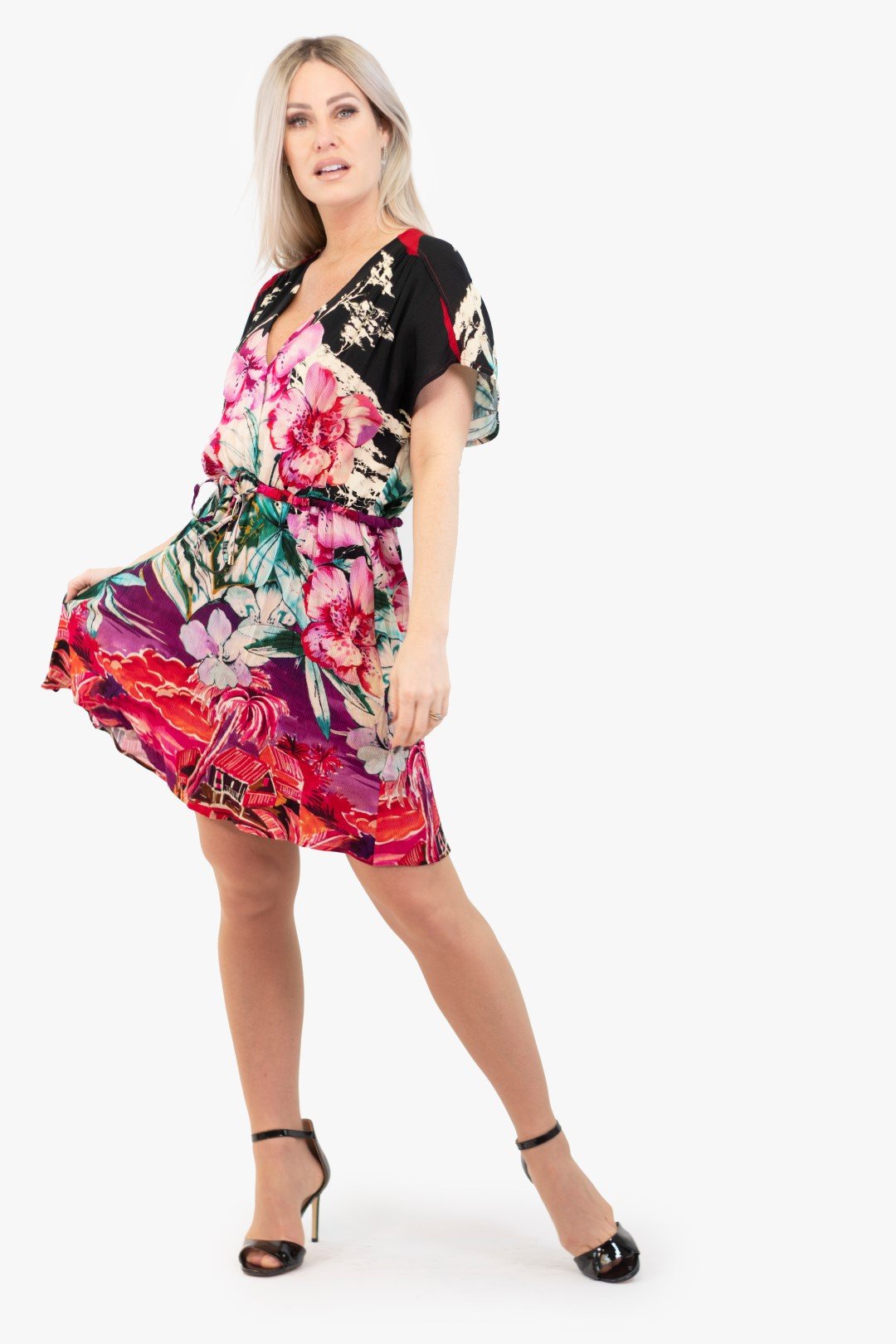 Robe Desigual De Couleur Multi (Desi-20Swvw82) Femme