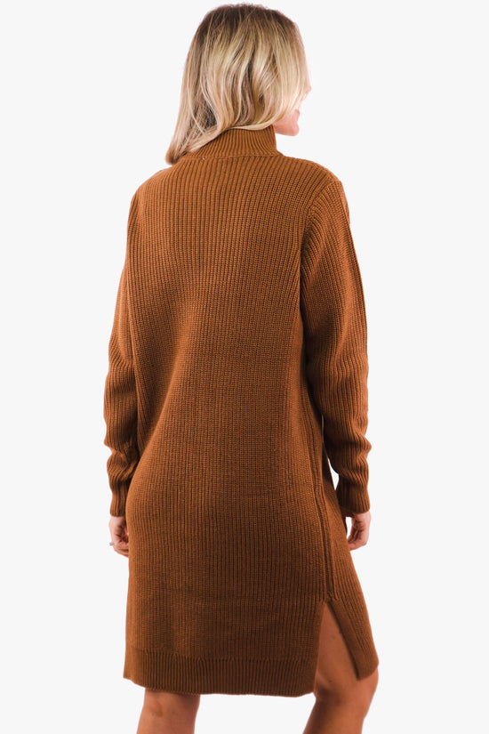 Robe Lioa Kaffe de couleur Caramel