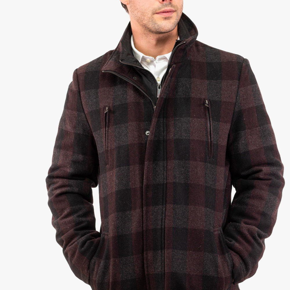 Veston Sport Soul Of London De Couleur Bourgogne Homme