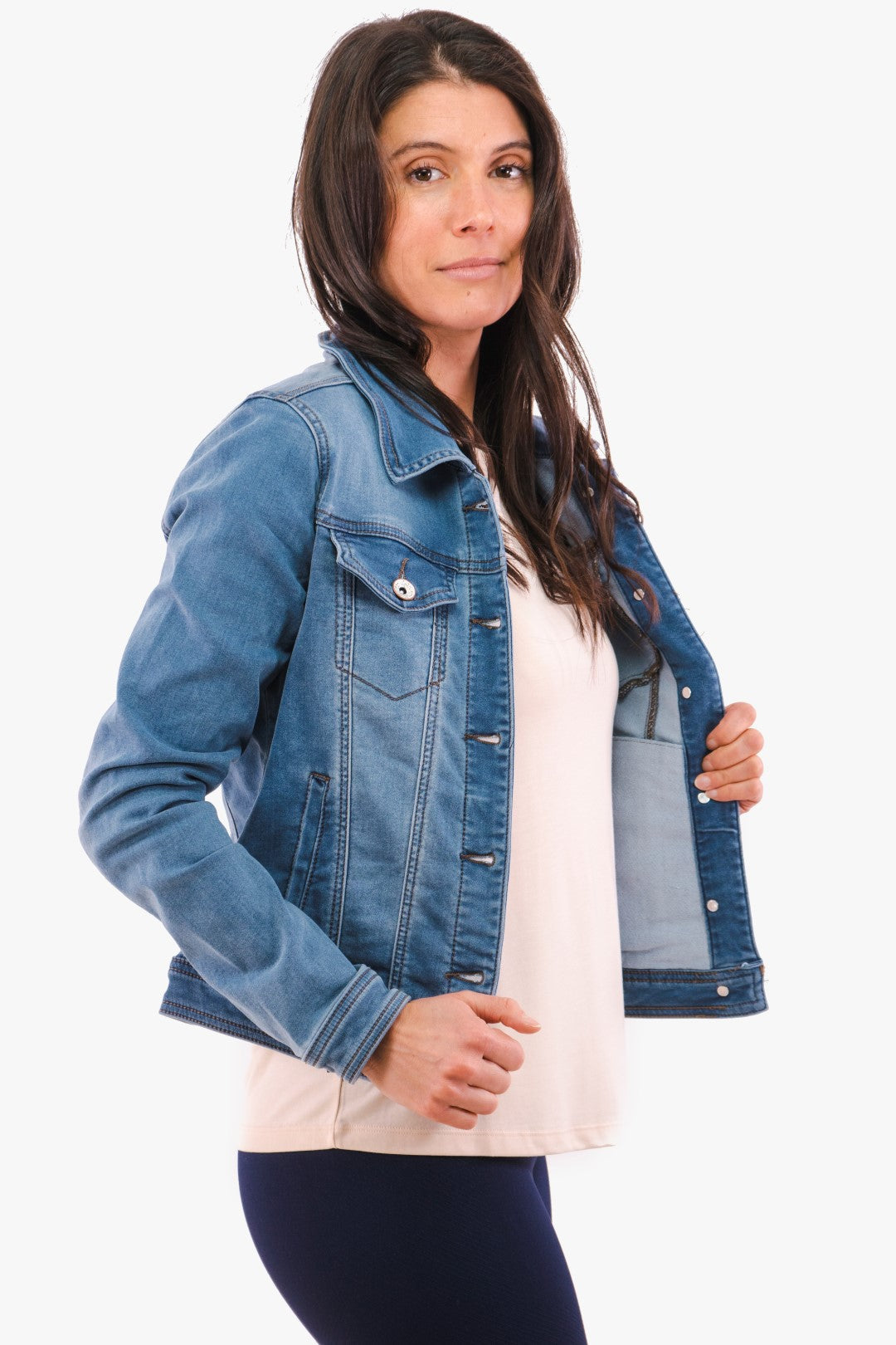 Jacket Steph Lois De Couleur Denim Femme