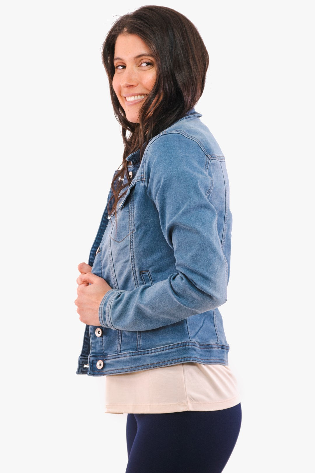 Jacket Steph Lois De Couleur Denim Femme