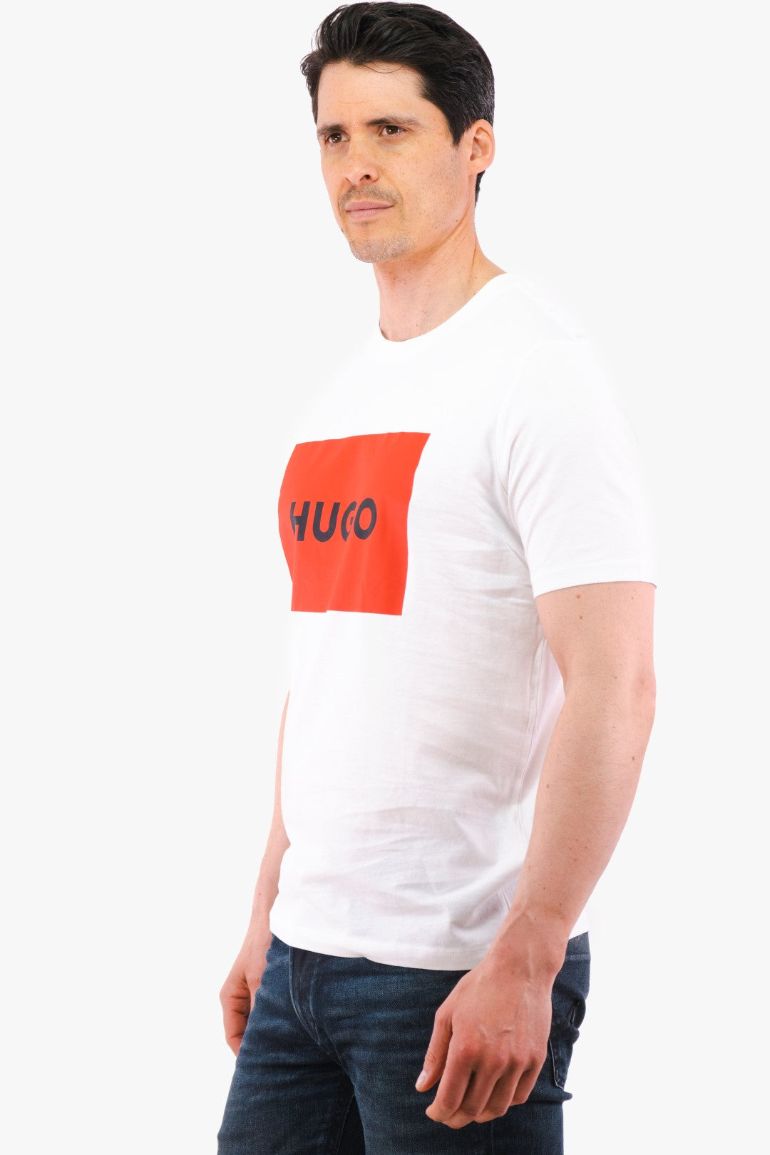 T-Shirt Hugo Boss De Couleur Blanc Homme