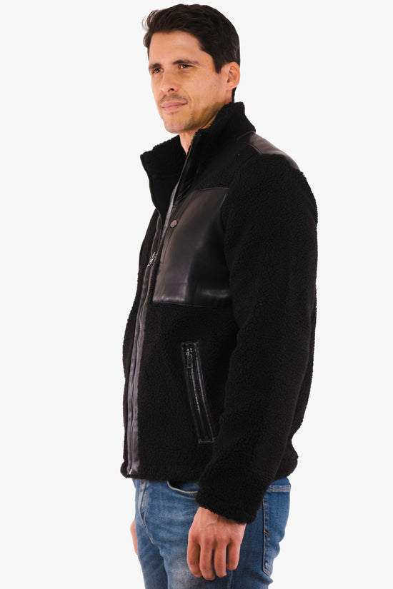 Michael Kors Black Sherpa Jacket