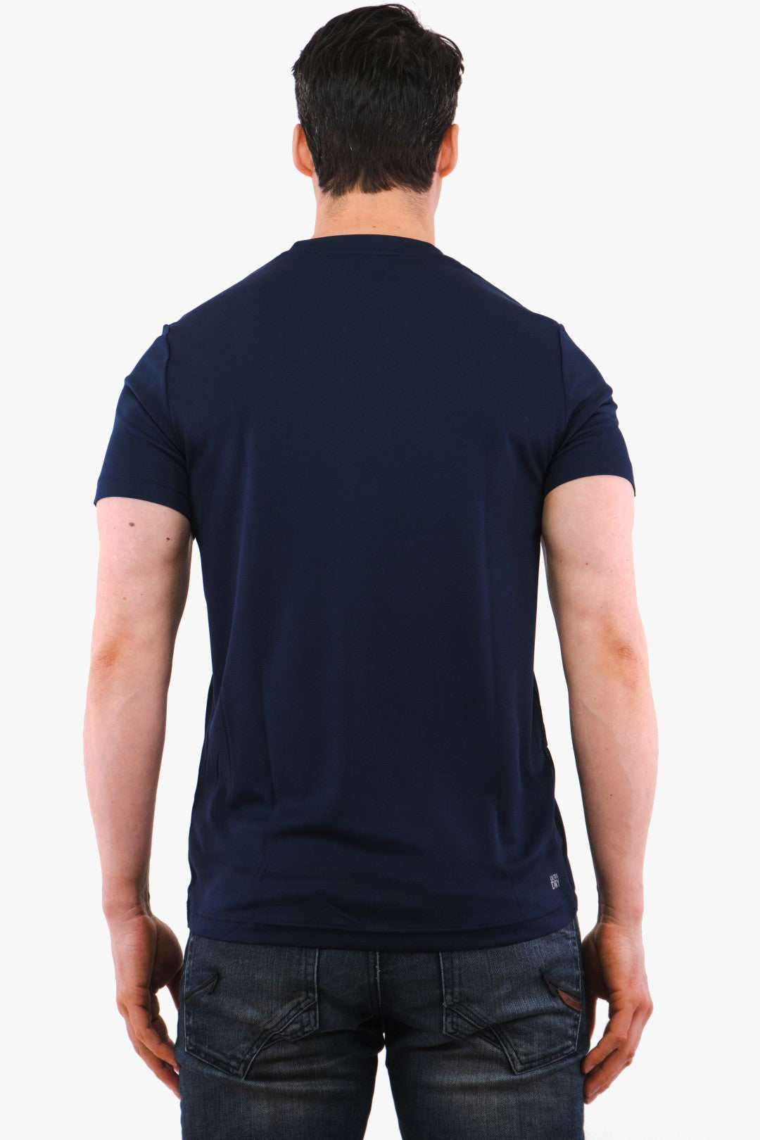 T-Shirt Technique Lacoste De Couleur Marine Homme