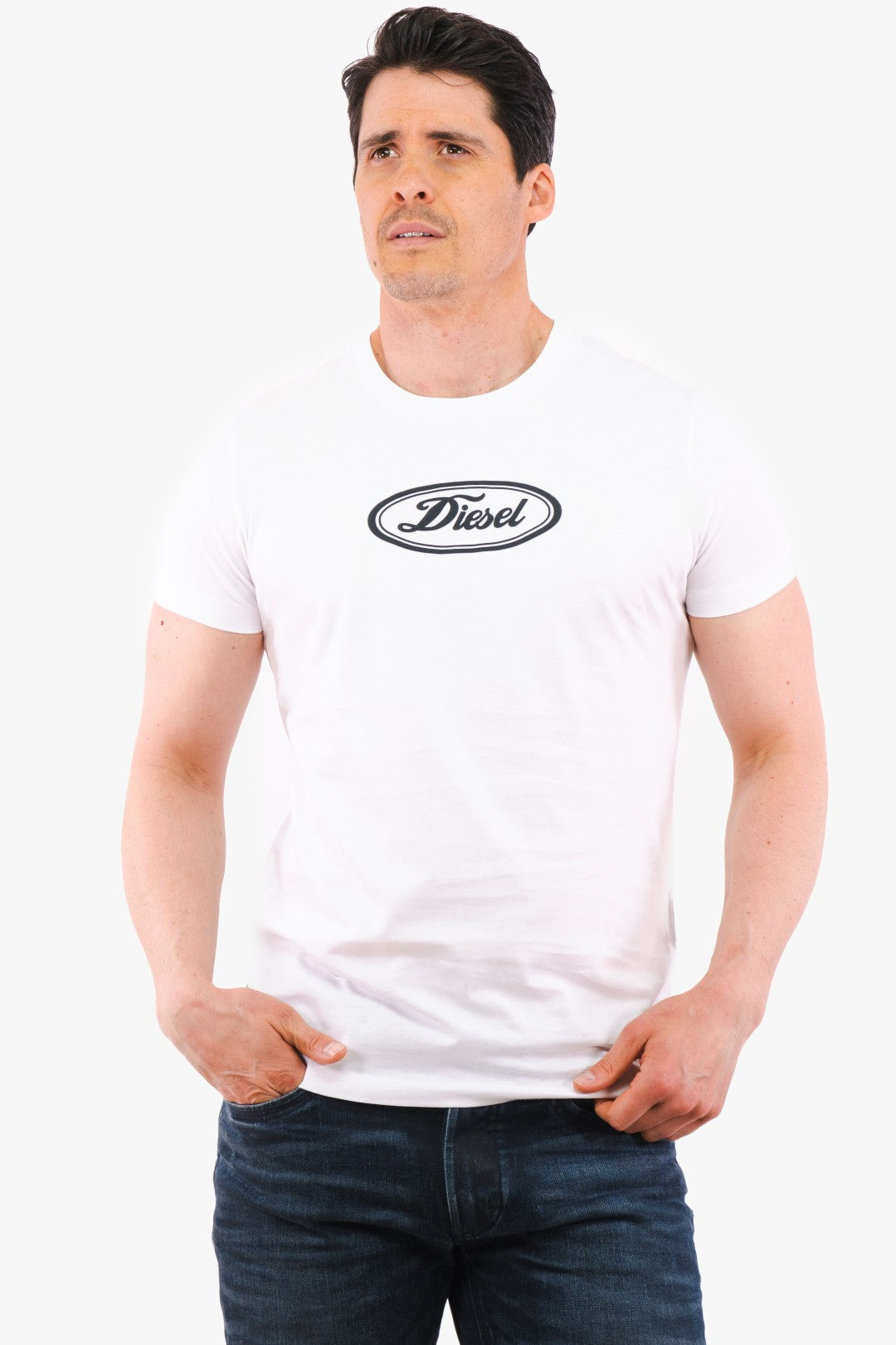 T-Shirt Diegor Diesel De Couleur Blanc Homme