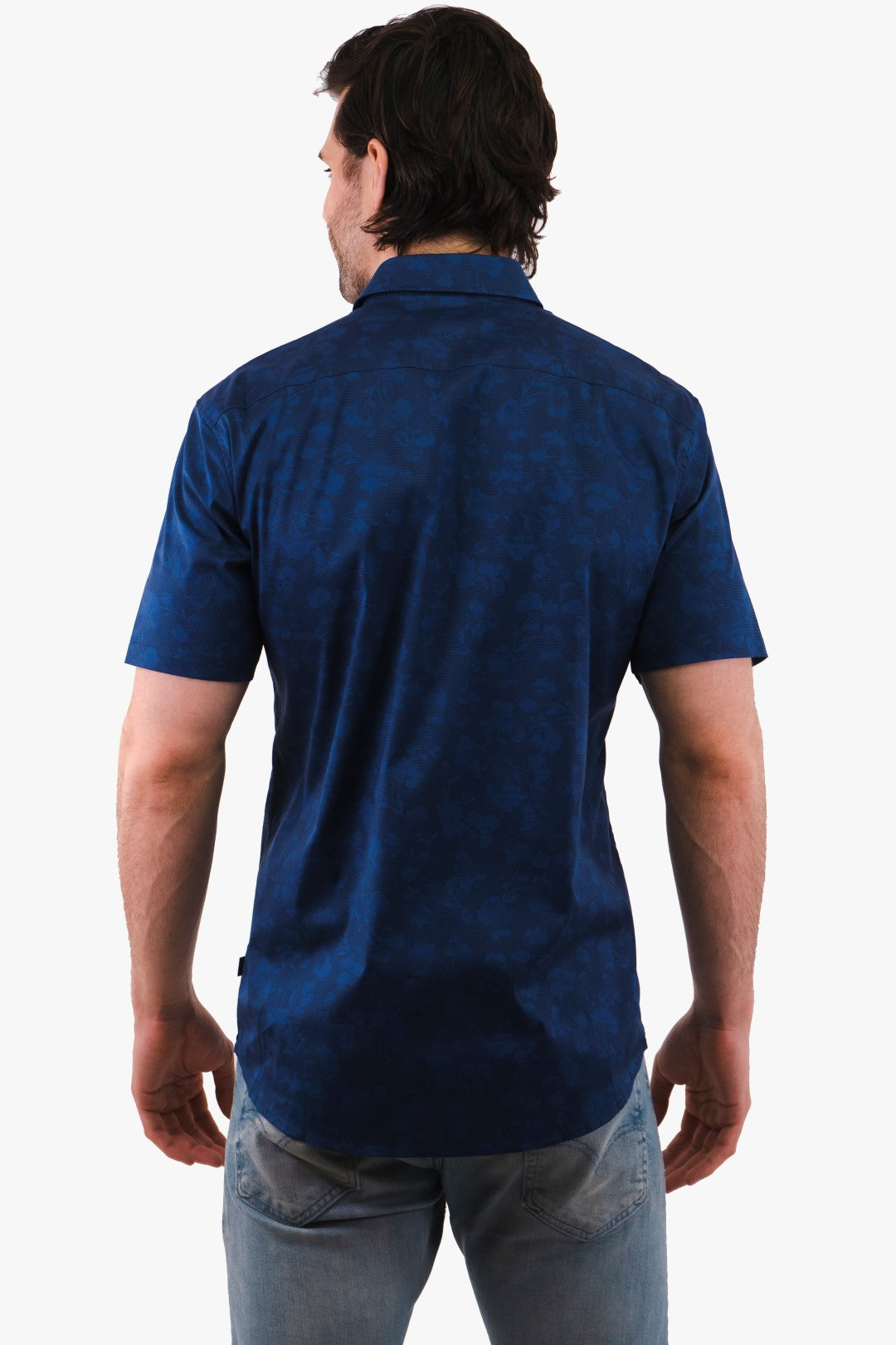 Chemise Manches Courtes Michael Kors de couleur Marine