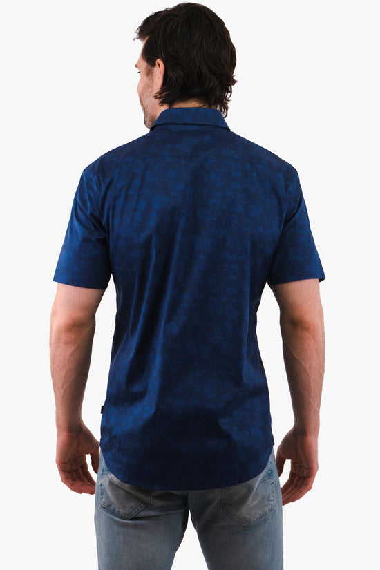 Chemise Manches Courtes Michael Kors de couleur Marine