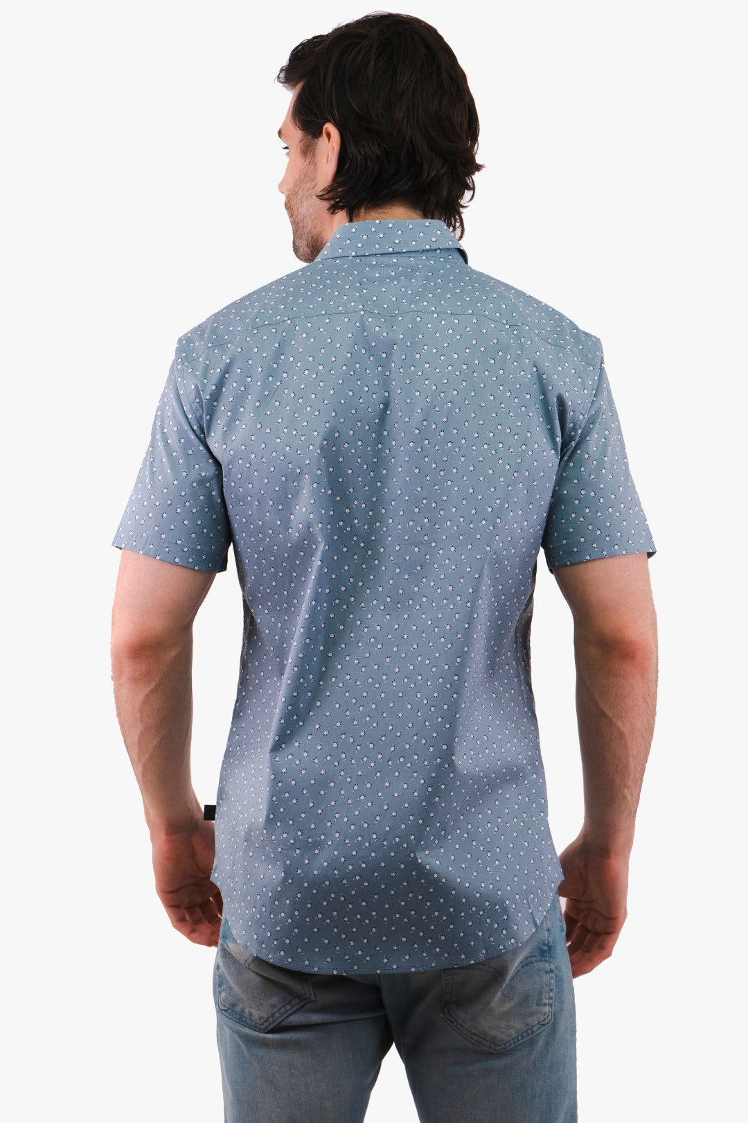 Chemise Manches Courtes Michael Kors de couleur Bleu