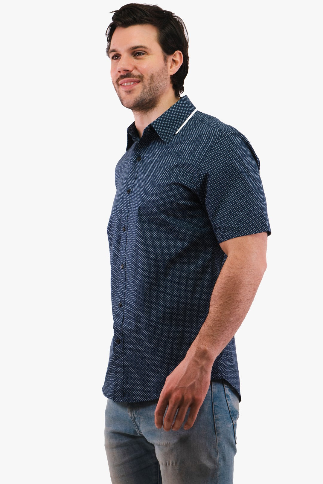 Chemise à manches courtes Michael Kors de couleur Marine