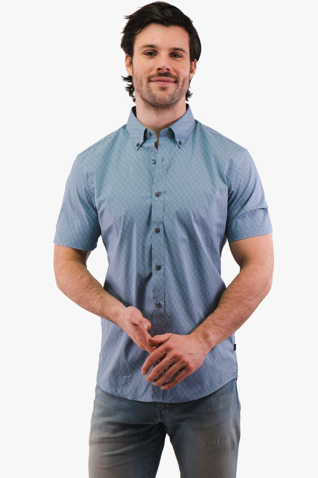 Chemise à manches courtes Michael Kors de couleur Bleu
