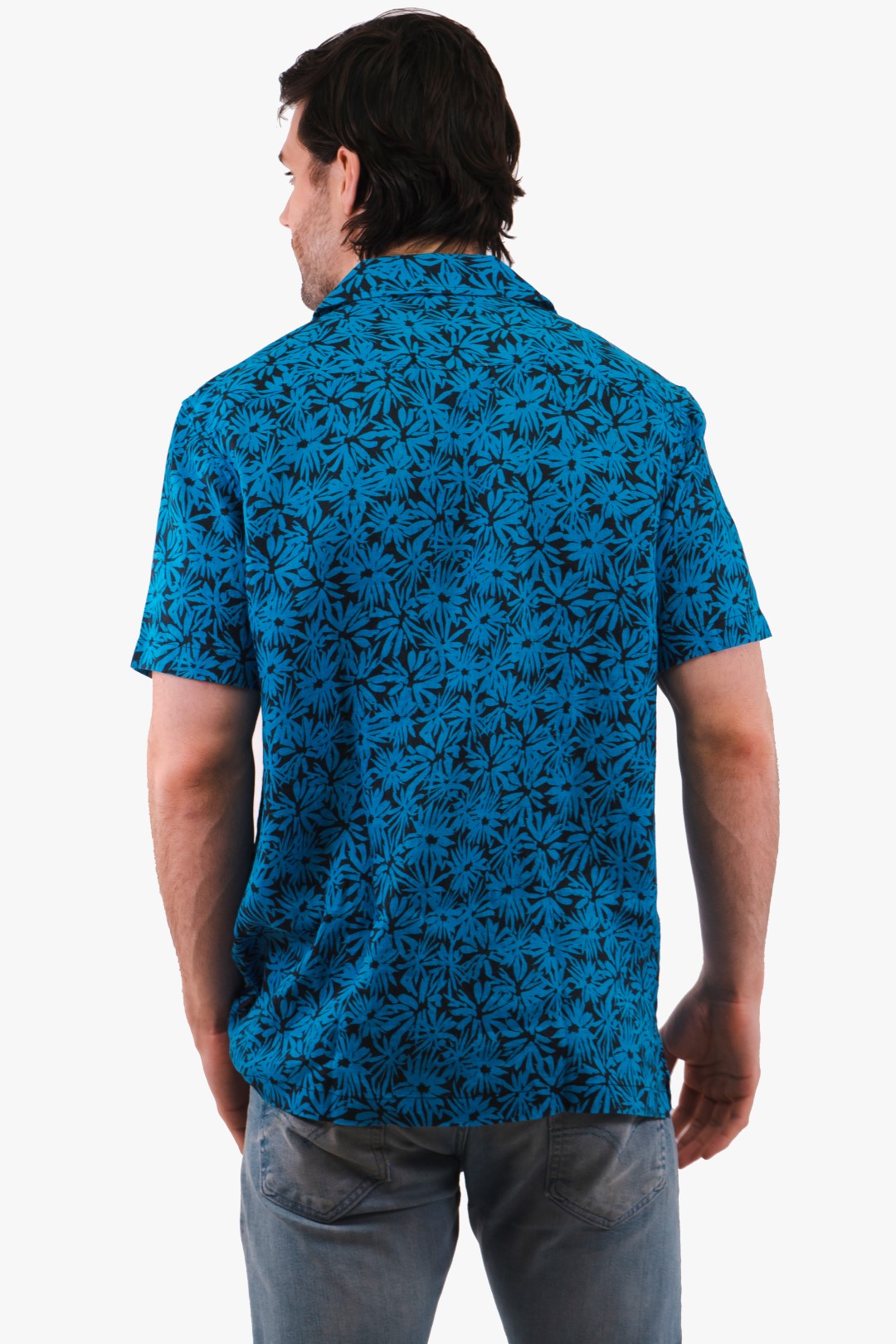 Chemise En Lin Michael Kors de couleur Turquoise