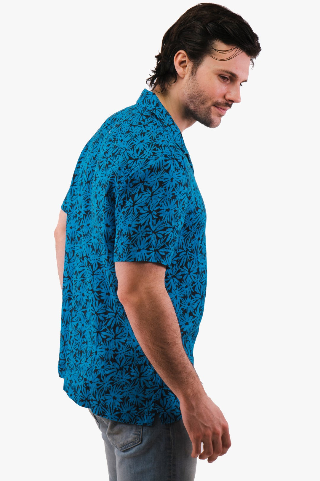 Chemise En Lin Michael Kors de couleur Turquoise
