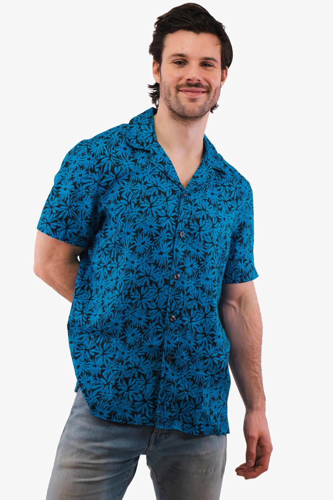 Chemise En Lin Michael Kors de couleur Turquoise