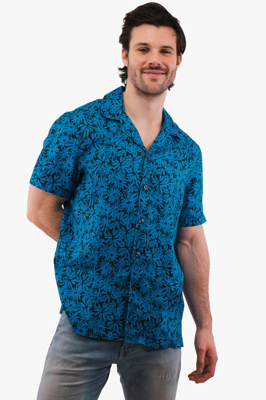 Chemise En Lin Michael Kors de couleur Turquoise
