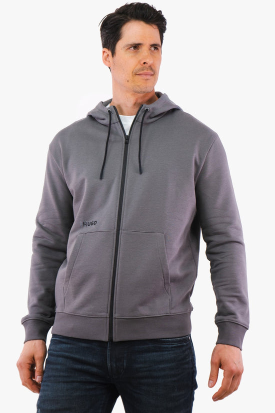 Veste A Capuchon Hugo Boss De Couleur Gris Homme