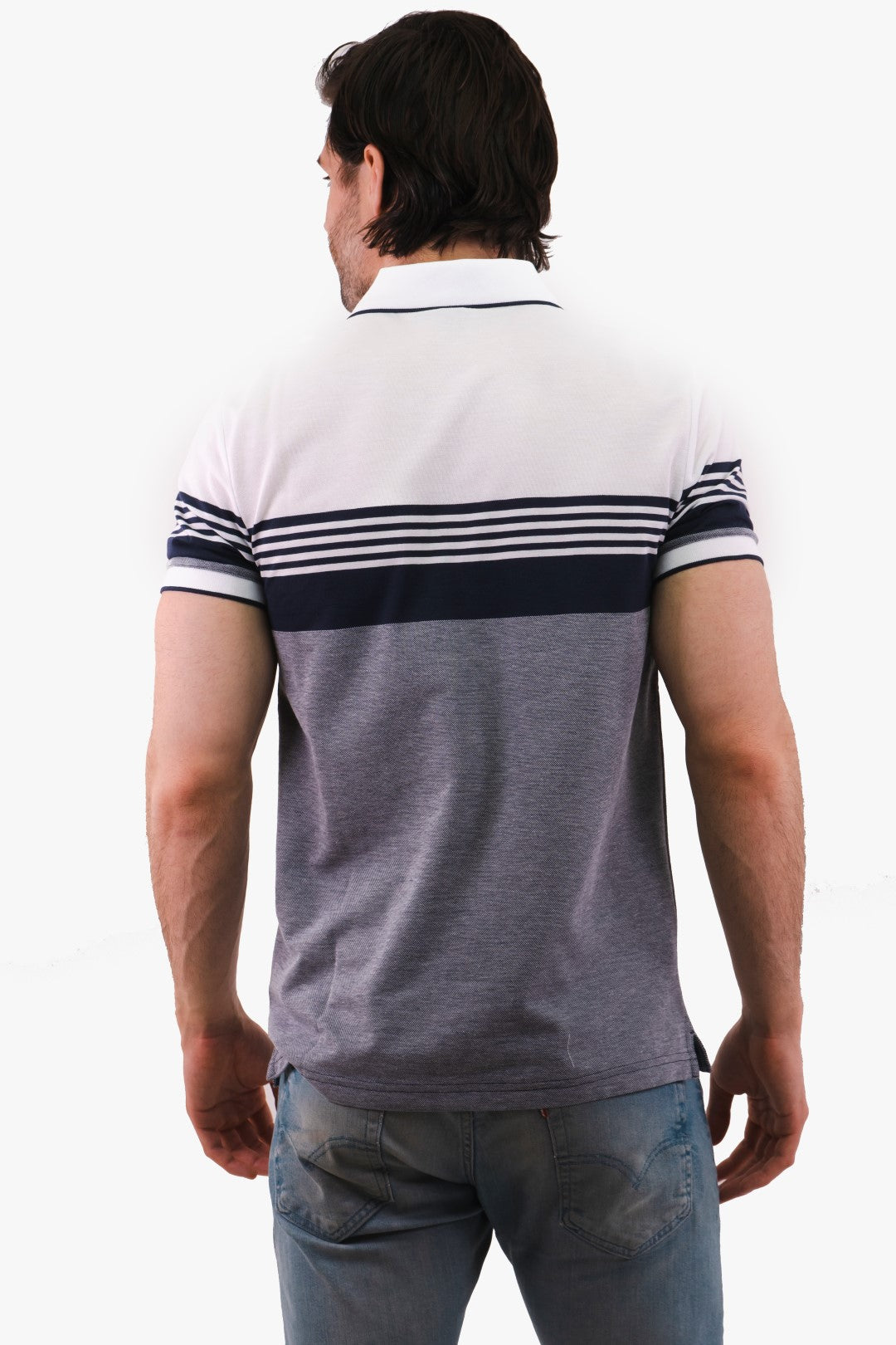Polo Rayé Michael Kors de couleur Marine