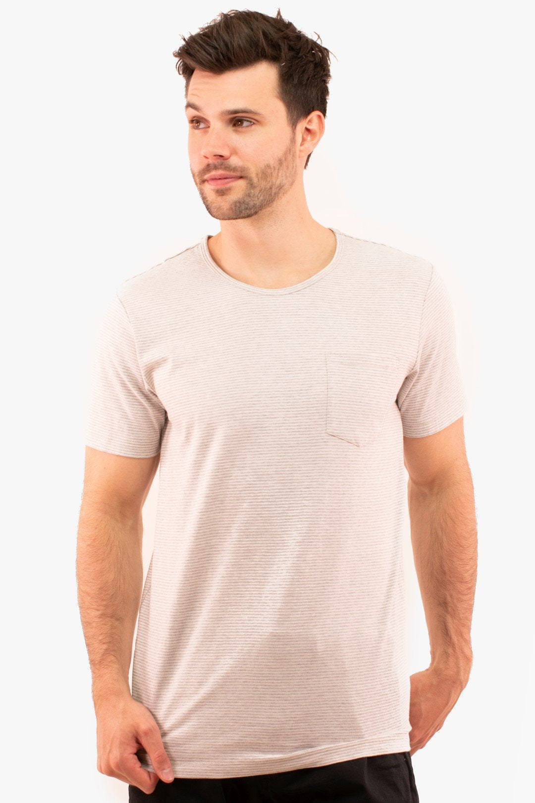 T-Shirt Matinique De Couleur Blanc Casse Homme