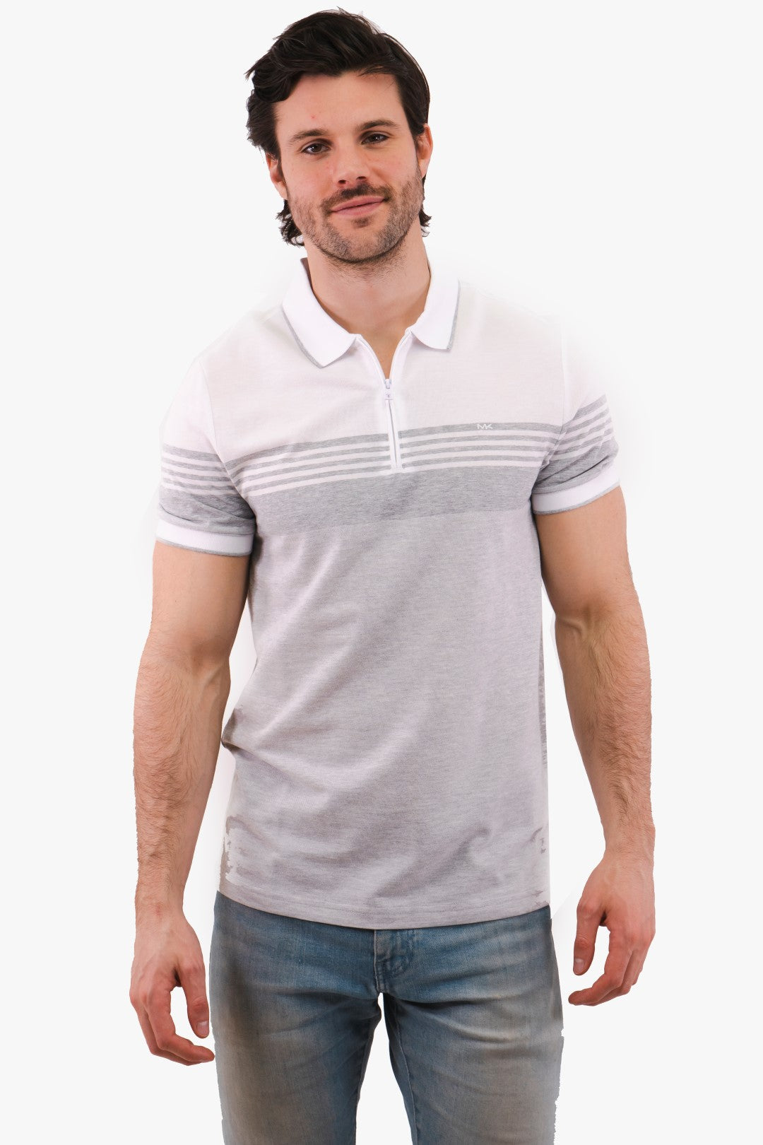Polo Rayé Michael Kors de couleur Gris
