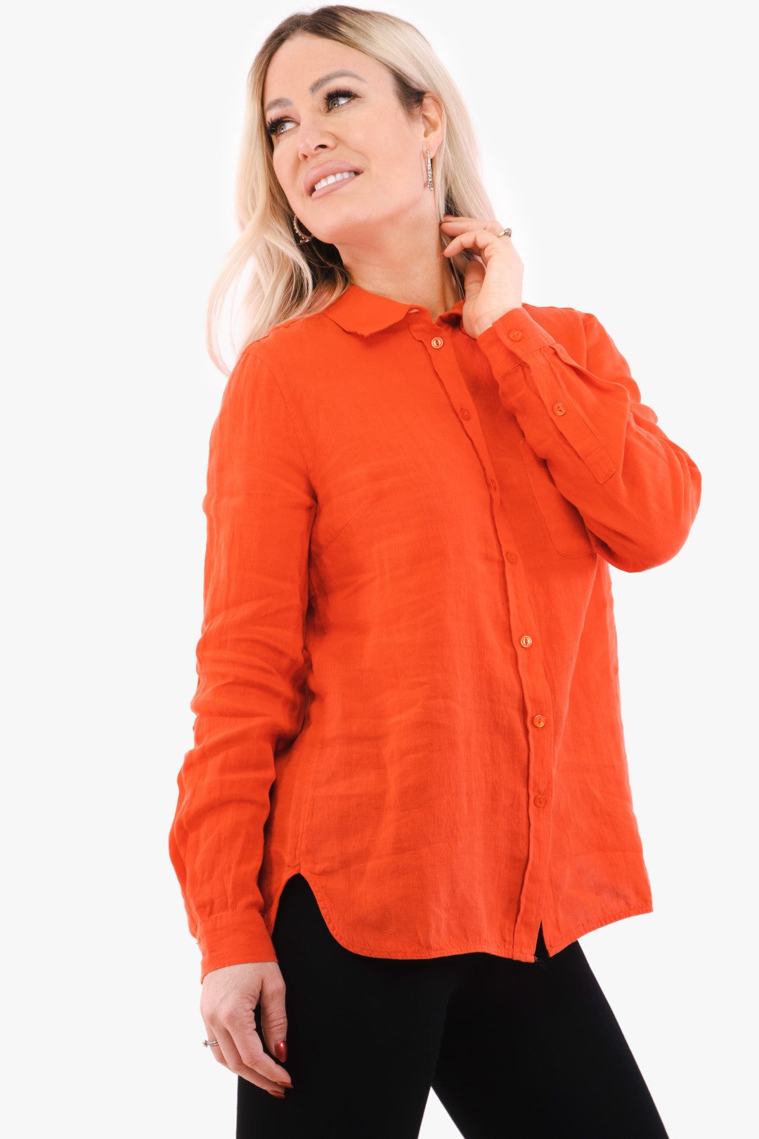 Blouse En Lin Part Two De Couleur Corail(Part-30306952-181651) Femme