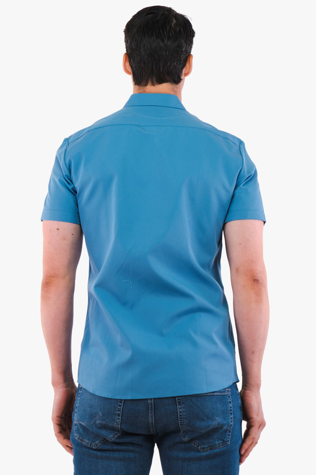 Chemise Manche Courtes Hugo Boss De Couleur Bleu Homme