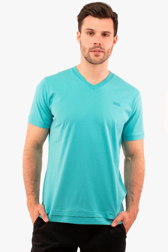 T-Shirt Cherubik Diesel De Couleur Aqua (Dies-0Hayu-A00401) Maillot