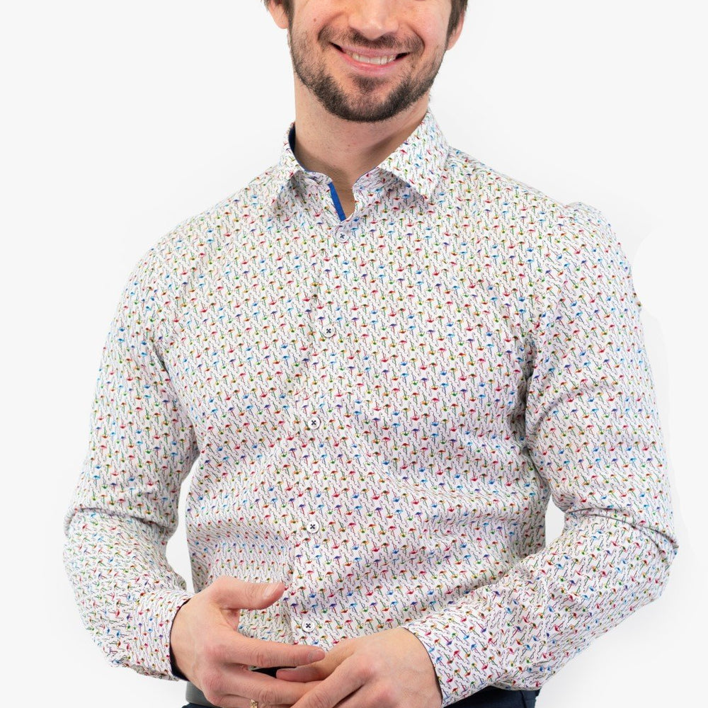 Chemise M/longues Soul Of London De Couleur Blanc (Soul-Sosl201717) Homme