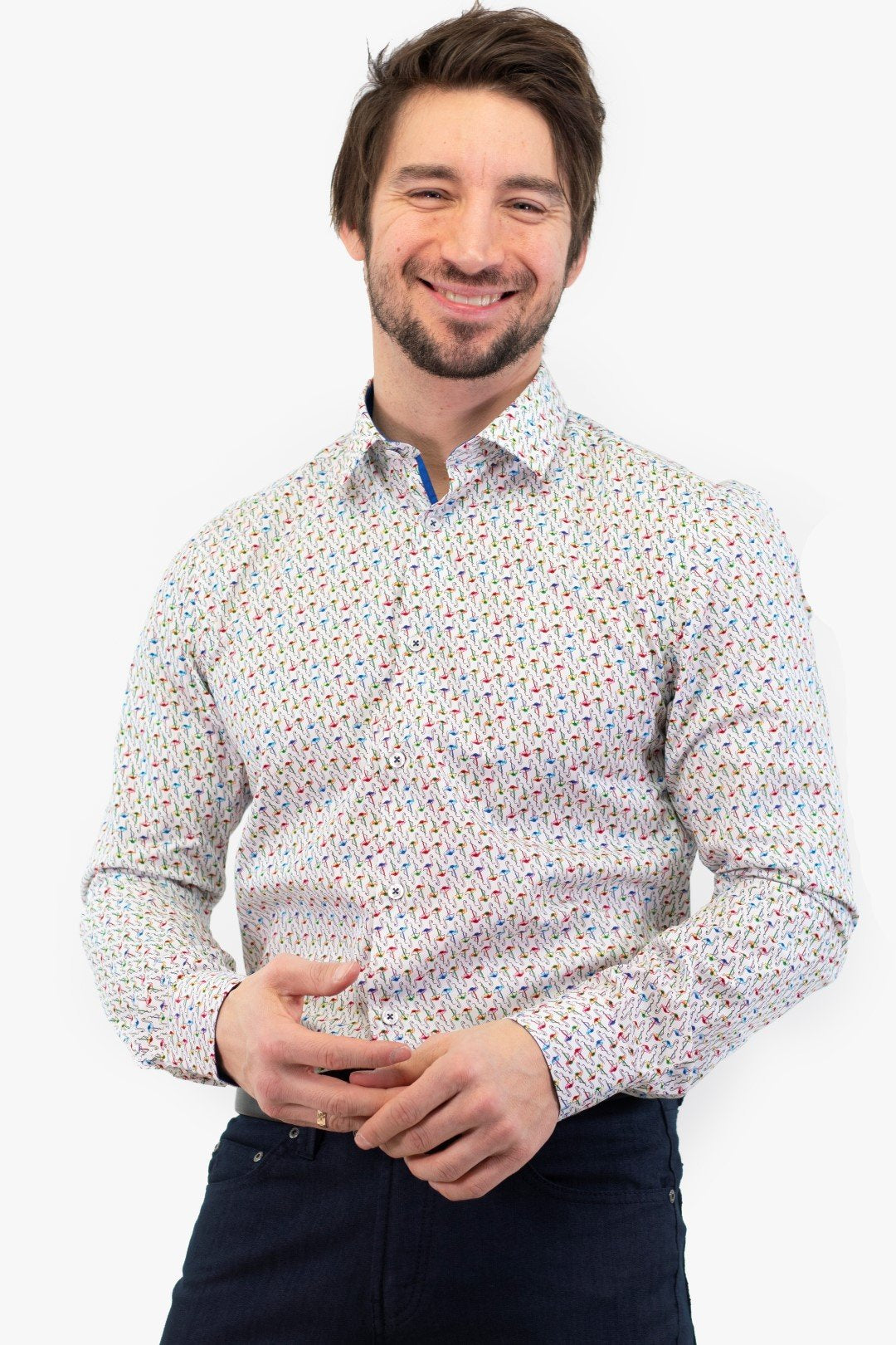 Chemise M/longues Soul Of London De Couleur Blanc (Soul-Sosl201717) Homme