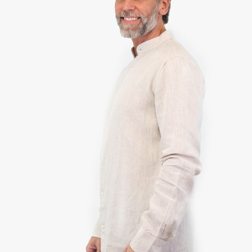 
                  
                    Chemise En Lin Naturel (Izac-Mao-2127-2) Homme
                  
                