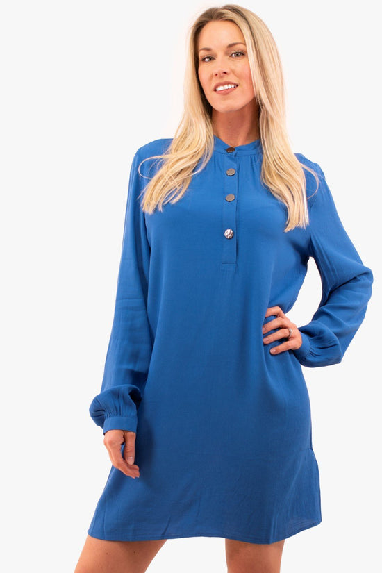 Robe Yest De Couleur Bleu Clair (Yest-000670) Femme