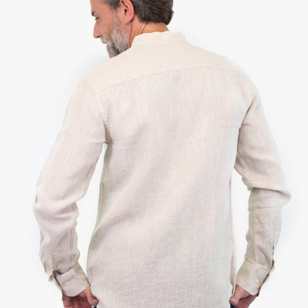 
                  
                    Chemise En Lin Naturel (Izac-Mao-2127-2) Homme
                  
                