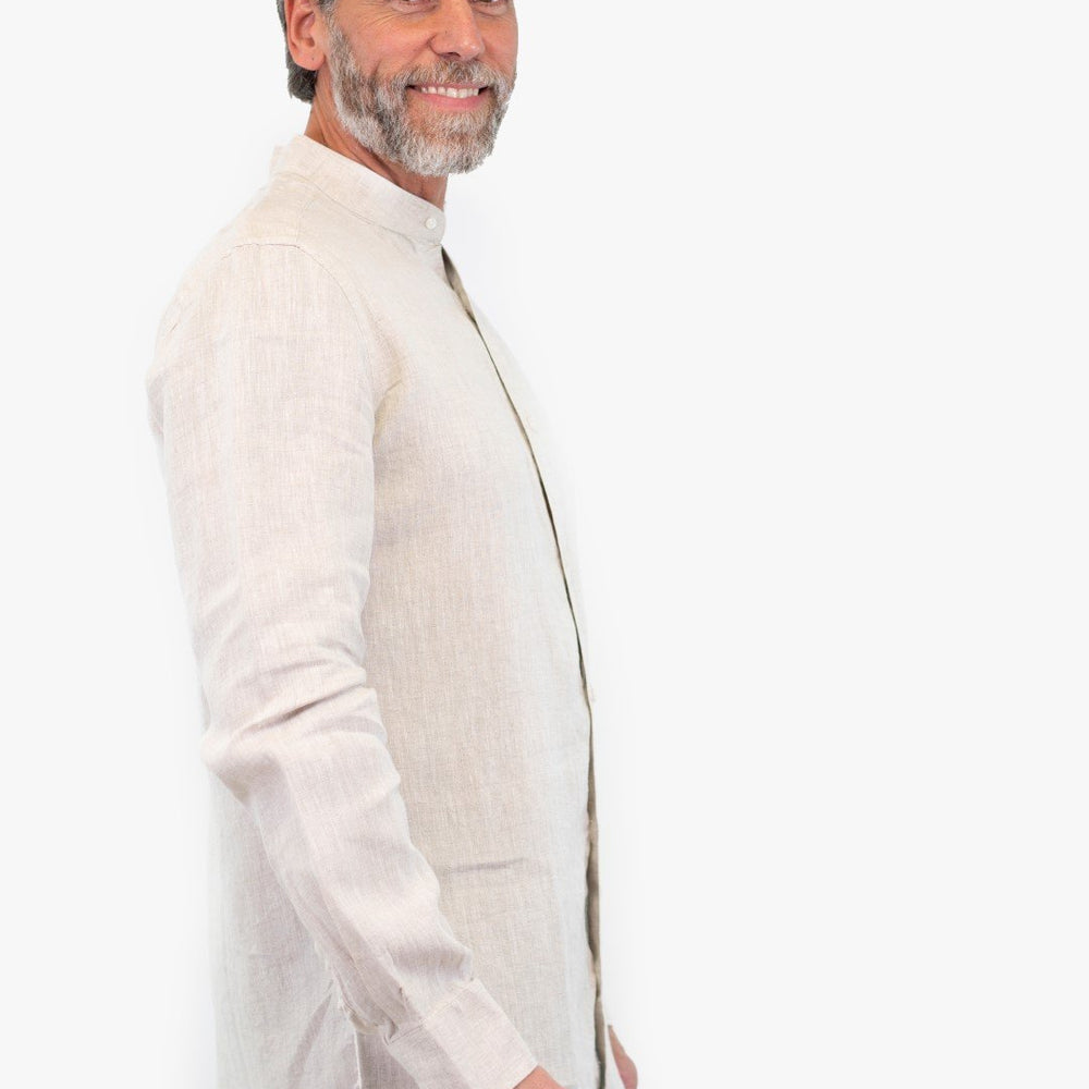 
                  
                    Chemise En Lin Naturel (Izac-Mao-2127-2) Homme
                  
                