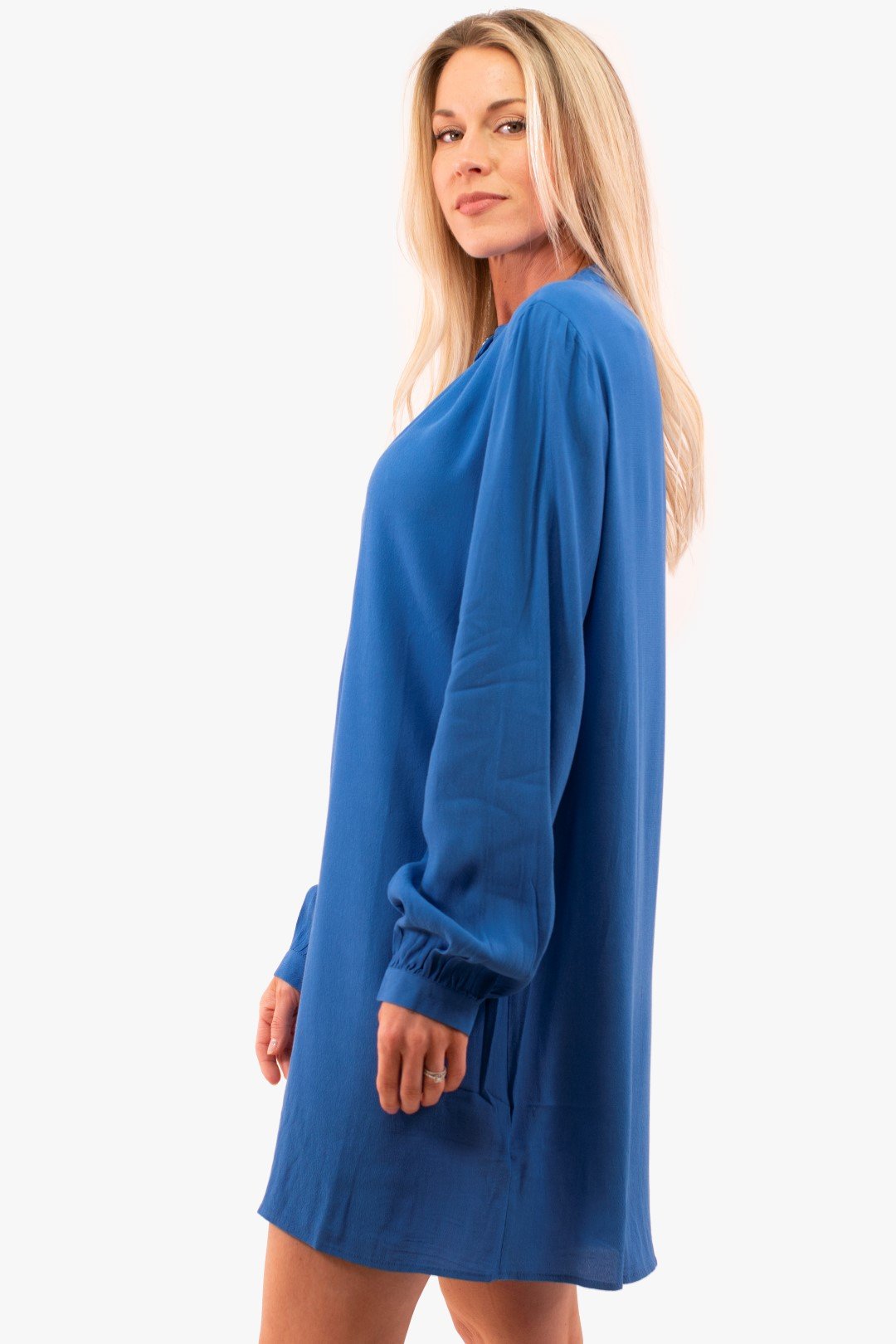 Robe Yest De Couleur Bleu Clair (Yest-000670) Femme